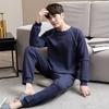 Men's pajamas spring and autumn pure cotton long-sleeved casual loungewear youth men's autumn thin cotton large-size suit