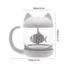 1PCS Meow Mai Xiang Cartoon Glass Filter Cup Wukong Creative Tea Cup Bubble Tea Cup  Kawaii Bottle Mugs Coffee Cups