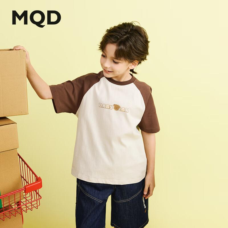 MQD Boys  Cartoon Bear Short Sleeve T-Shirt 150cm