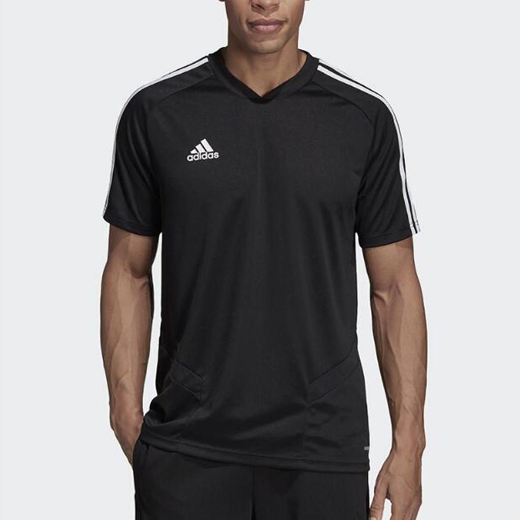 adidas T Shirts Men's Black Crew Neck Moderate Straight Fit DT5287