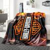 1pc Harley-Davidson Blanket, Gift, for Men and Women, Soft Blanket, Good for Sofa Bed Couch Travel, Lightweight Flannel Blanket