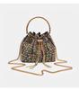 Elegant Silver AB Rhinestone Tassel Handbag - Women's Shoulder Bag for Live Streaming