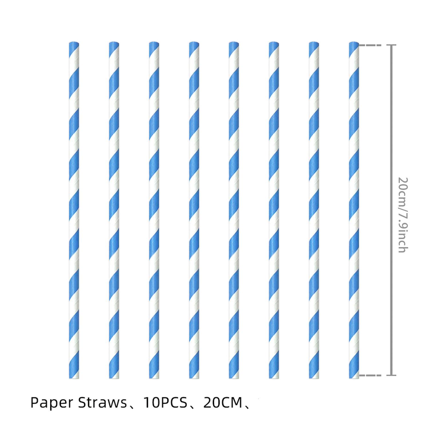 

Erasing Ice Castle Party Supplies Holiday Arrangement Props Birthday Party Tableware Paper Plates Tissue Tablecloth Decoration Light Blue Striped Straw 10pcs