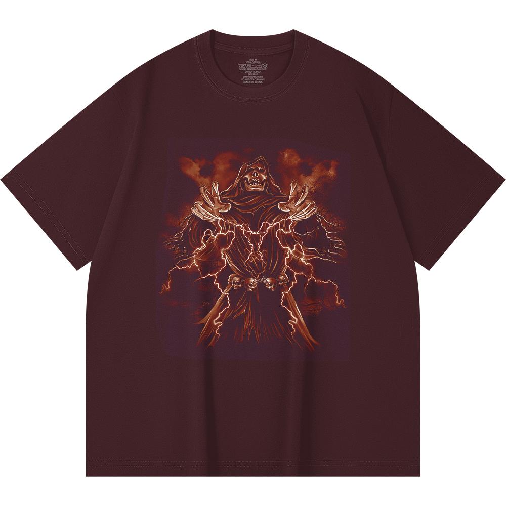 230 Gsm 100% Cotton Heavy Metal T-Shirt  Rock Band Popular Music Print Unisex Heavy Cotton T Shirt