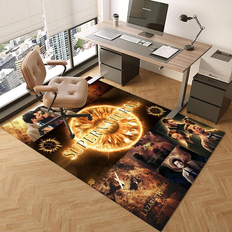 Supernatural Tv Show Collage Print Carpet Floor Mats Home Decor Christmas Gifts Bathroom Mat Room