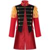 Herrenmittelalterliche Jacke mit Stehkragen Vintage Königlicher Viktorianischer Frack Pailletten-Schulter-Uniform