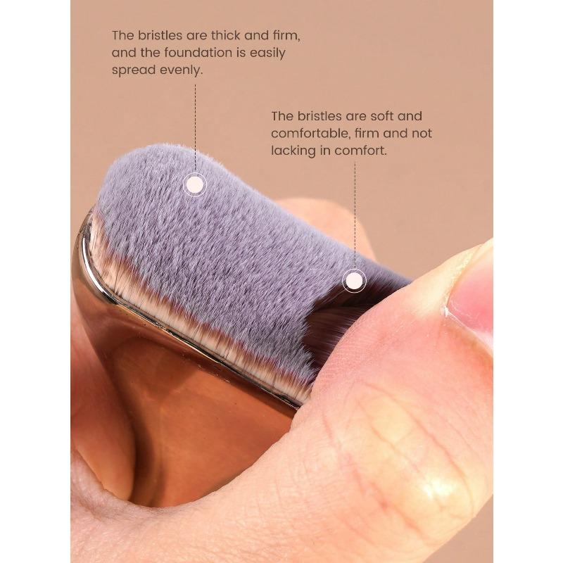 1 Stück weiche Reise-Kosmetikbürste Professionelle Make-up-Bürste Foundation-Bürste Gesichts-Bürste Puder-Bürste Detailbürste für flüssiges Make-up Bürste
