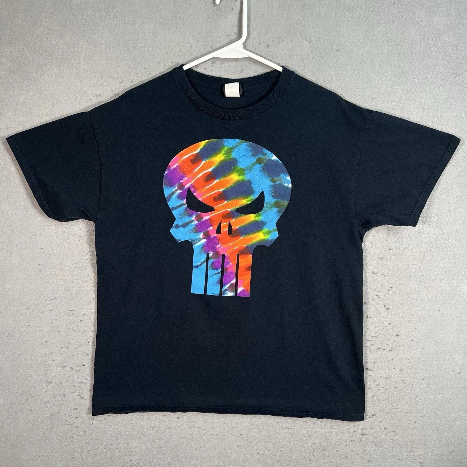 

Marvel Comics Mad Engine Punisher T Shirt Adult Medium Black Mens L