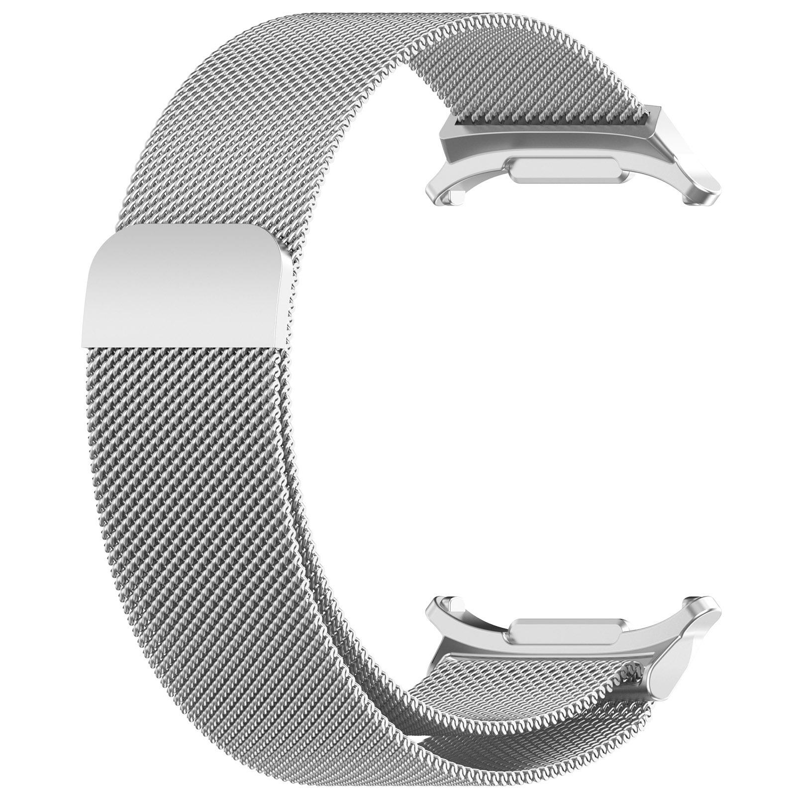 

Magnetic Watch Band For Samsung Galaxy Watch8 44mm/40mm/Watch8 Classic 46mm,Silver Metal Milanese Strap A