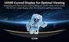 Z-EDGE UG24 Böjd Spelskärm - FHD 1920x1080 - 24 Tum - 180Hz - MPRT 1ms - 300cd/m² - HDMI 2.1 & DisplayPort 1.4 - Svart