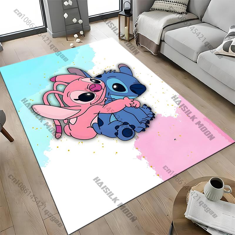 1PC St1tch Rug for Boys Bedroom Cartoon Carpet for Boys Girls Room Decor Colorful Soft Fluffy Carpet for Living Room Floor Mat