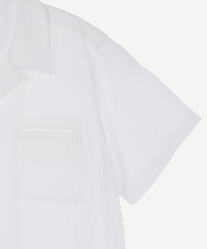 Pildeoseu One Pocket Wrinkle Short Sleeve Shirt White