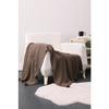 Favora Biocotton Knitwear Pompom Knitted TV Blanket - Brown