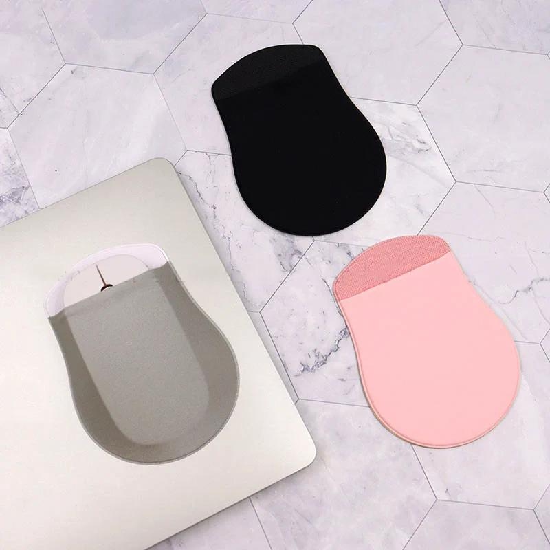Mouse Storage Bag for Laptop Pad Elastic Back Adhesive Wireless Mouse Holder Sticker Pouch Sleeve Storage Organizer Holder