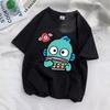2026 Sanrio Summer Short-sleeve Printed T-shirt Women Couple Cartoon Hangyodon Versatile Casual Fashionable Cute Clothing Tops