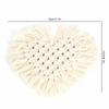 4Pcs Light Weight Cotton Cup Coaster Heart Shape Rope Woven Coaster Macrame Drink Mat  Coffee Table
