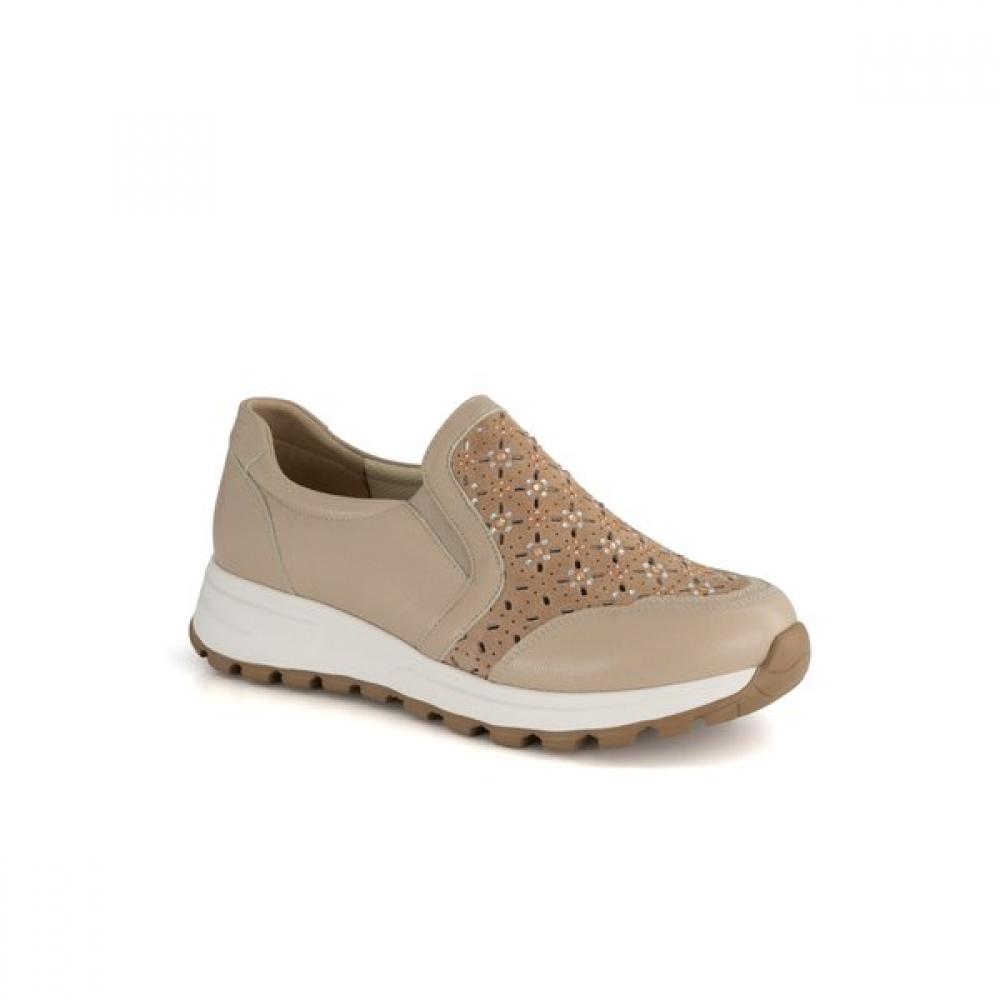 Vainer Women Summer Punching Lightweight Slip On Beige 171a0v18d 225