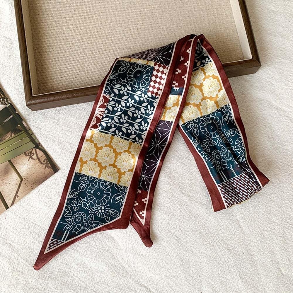 Ethnic Style Cashew Printed Belt Adjustable Bohemian Style Retro Jacquard Waistband Cloth Soft Silk Tie Design Belt Girls