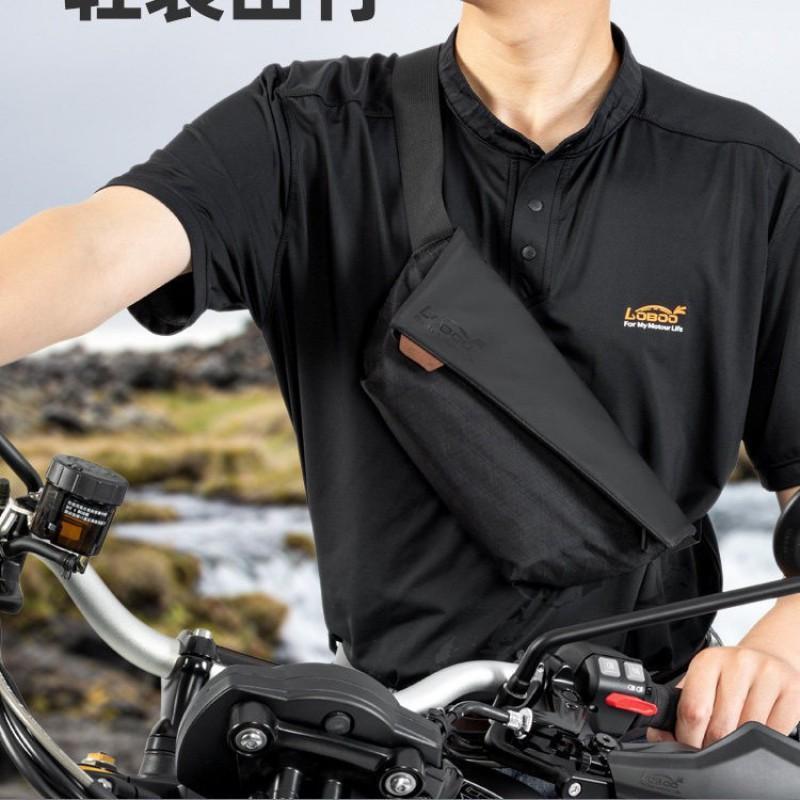 Motorcycle Riding Waist Bag Waterproof Crossbody Sling Pack Outdoor Adventure Large Capacity Magnetic