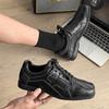 German Trainer Unisex Retro Black Minimalist Training & Boxing Shoes - Forrest Gump Inspired Casual Sneakers