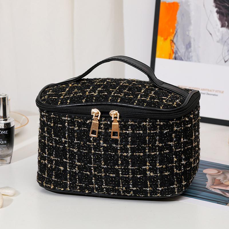 

Большая вместимость косметички для туалетных принадлежностей Косметичка для путешествий Косметички и сумка чёрный