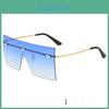 Occhiali da Sole Quadrati Oversize Unisex Con Protezione Uv400 Per Uscite alla Moda