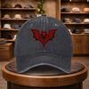 A Bat Print Baseball Cap, Casual Duckbill Hat, Stylish Headwear, Adjustable Outdoor Cap Suitable for All Seasons, Perfect for Tr