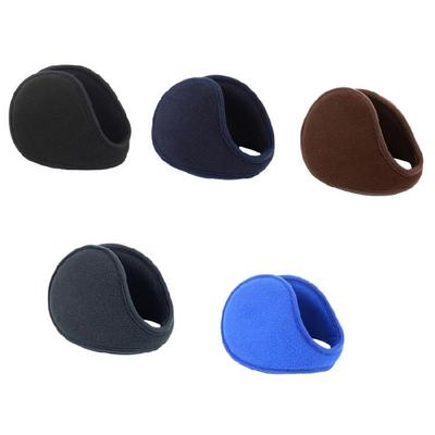 Eye-Catching Solid Color Fleece Ear Warmer Windproof for Teen Hiking Skiing
