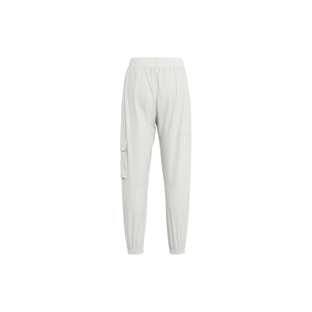 Li-Ning Trend Series Letter Print Cuffed Loose Long Knit Sports Pants Men pants Light-Gray AYKR403-1