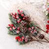 Holly Flower Xmas Artificial Flower Christmas Decoration Artificial Pine Branch Christmas Berry