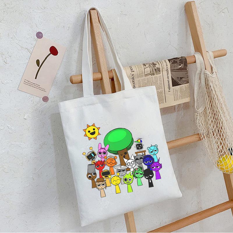 Game music box peripheral portable canvas bag to work out bento messenger bag shoulder bag large capacity