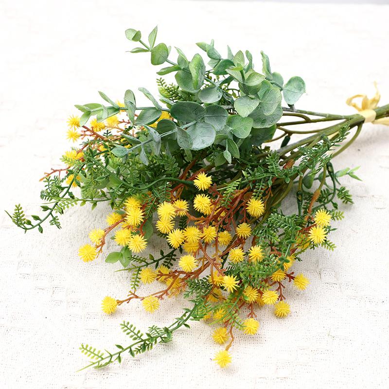 

Пластиковый набор Йогали для украшения гостиной, горшок для искусственных цветов Urchin Urchin жёлтый