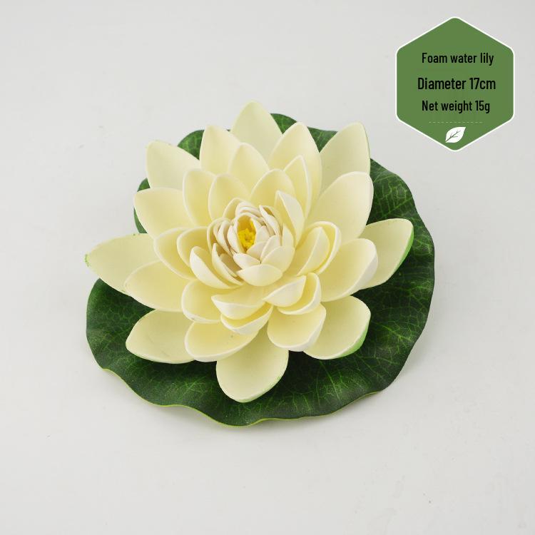 Artificial Lotus Leaf & Lotus Flower Pond Decorations for Fish Tanks & Living Rooms