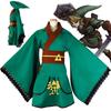 The Legend Anime Of Zelda Hero Link Cosplay Costume Suit Yukata Green Kimono