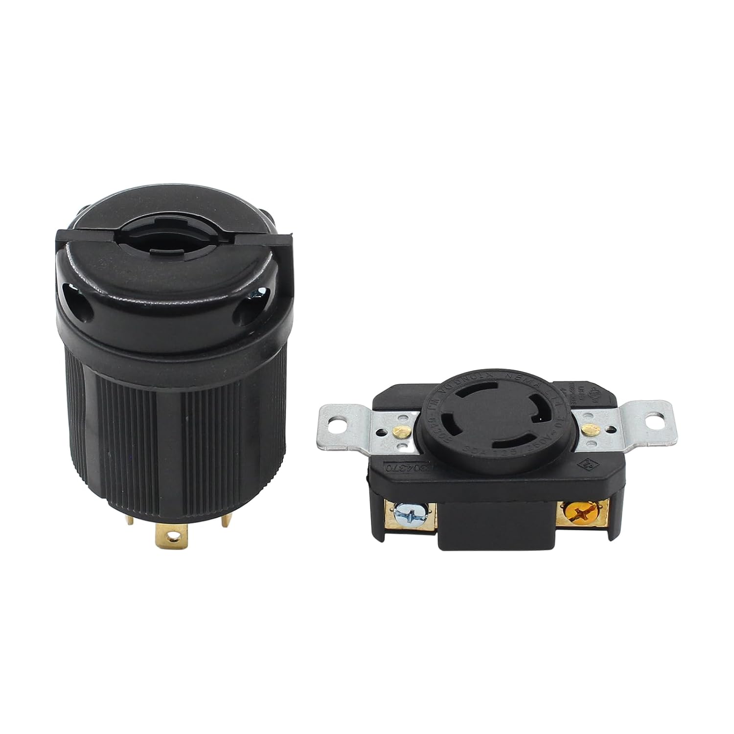 

ApplianPar Generator RV AC Plug and Socket L14-30 30 AMP 120V 220V Male and Female Receptacle