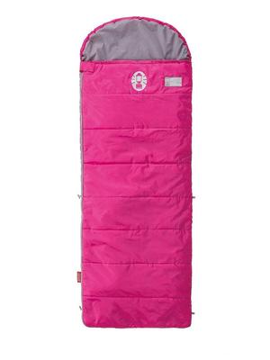 COLEMAN School Kids Sleeping Bag C10, 10°C (10°F), Envelope Style, Pink, 2000027269