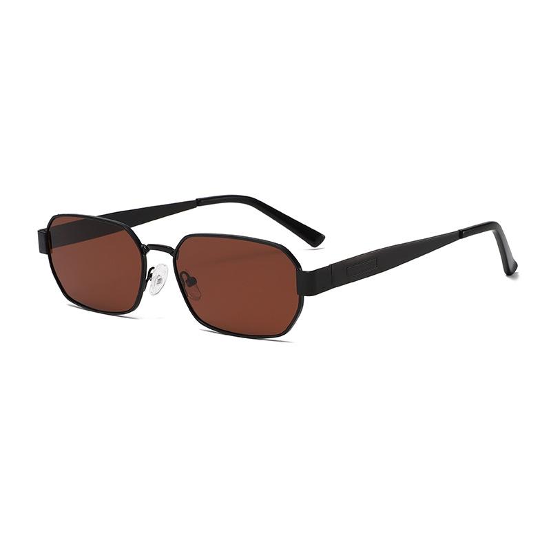 2320 Small Square Metal Sunglasses - UV400 Protection Retro Chic Sun Glasses for Men and Women, European American Fashion 509333