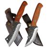 High Hardness Kitchen Knife 2pcs/set Forged Hammer Grain Stainless Steel Meat and Poultry Fruit and Vegetable Fish Slicing Knife Home Cooking Tool