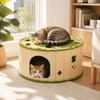 Semi Closed Cat Tunnel Bed Detachable Donut Cat Nest Pet Cave Felt Cat Tunnel  All Season
