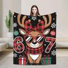 Meme Christmas Six Seven Snowman Flannel Blanket Soft Winter Throw for Kids Boys Girls Couch Chair Bed Fashion Home Decor