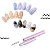 Metal Head Nail Art Dotting Pen Drill Point Flower Line Rhinestones Tip Painting Drawing UV Gel Poli