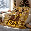 Iota Phi Theta Pattern Blanket for Home Decoration, Bed, Sofa, Car Travel, Camping, Suitable for All Seasons, Birthday Christmas Gift