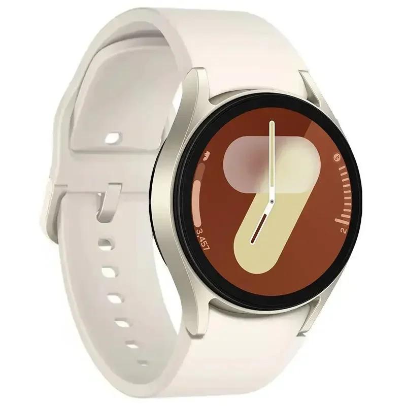 

Силиконовый ремешок для Samsung Galaxy Watch 7 44 мм 40 мм ремешок для часов 6 5 4 Classic 47 мм 43 мм 46 42 мм/5 Pro 45 мм Galaxy Watch Active простой сменный ремешок Watch 4-5-6 Series слоновая кость