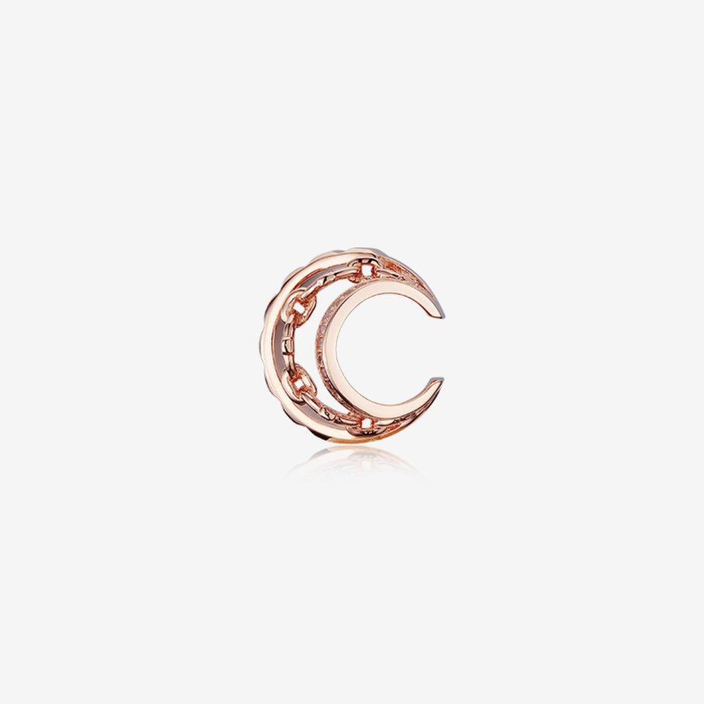 Dual DD Silver Ear Cuff/Earring