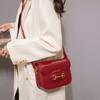 Kožená taška dámská nová móda všestranný model pod paži všestranný 5 sedlová taška přes jedno rameno crossbody taška s koňskou přezkou