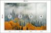 Photomural Fog Over Autumn Forest Non-Woven 400x280