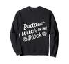 Lustiges Halloween Mädchens Gemeinste Hexe im Viertel Sweatshirt