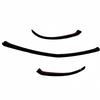 3Pcs Car Front Lower Bumper Lip Splitter Canard Trim For Mercedes-benz A Class V177 W177 A35 A180 A200 A220 A250 AMG 2019-2022