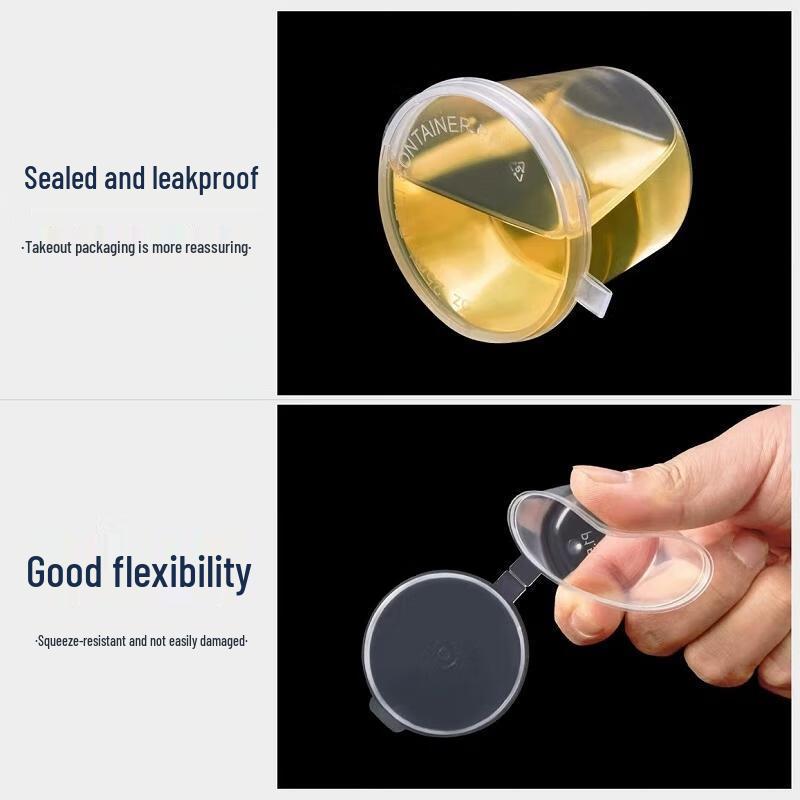 Disposable Clear Sauce Containers with Lids