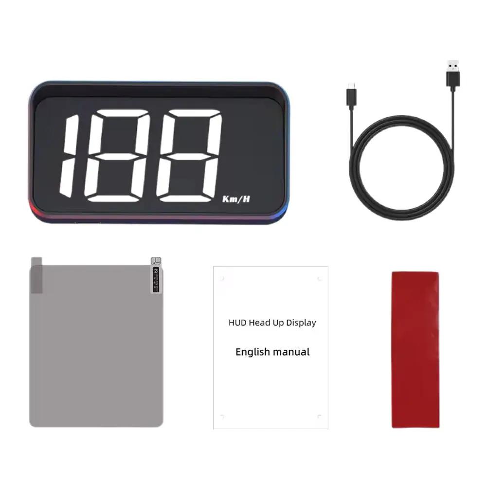 GPS Speedometer HUD Digital Head Up Auto Electronics Projector Projection Meter Windshield Car Glass On Speed Clock B5J1